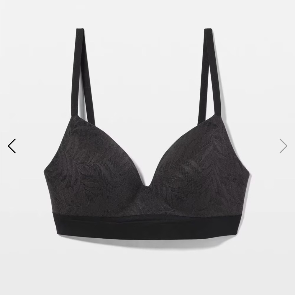 Soma ENBLISS Black Wireless Bra with Lace